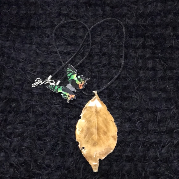 Exclusive Leaf Boho One of a Kind Necklace - Picture 9 of 12